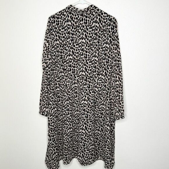The Loft Animal Print Button Down Dress NWT - Women’s US 20 Plus - Picture 6 of 7